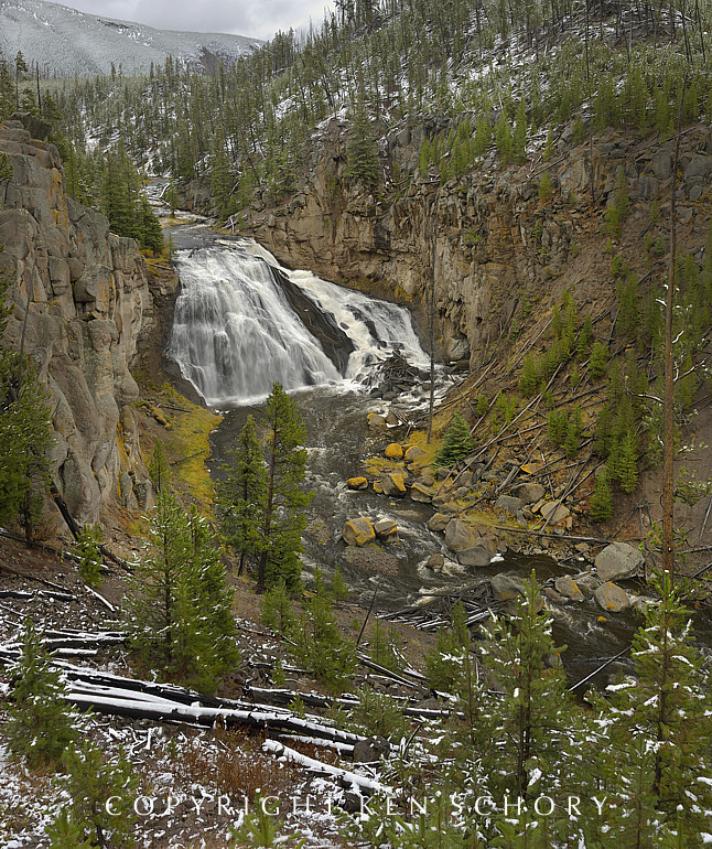 Gibbon Falls, Yellowstone National Park, Wyoming